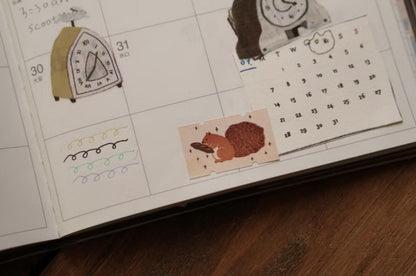 Ivy Snow Label Stickers - Squirrel and Bread