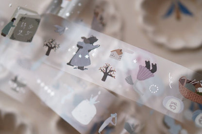 Ivy Snow PET Tape - Daydream (Silver foil)