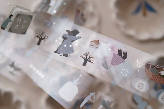 Ivy Snow PET Tape - Daydream (Silver foil)