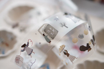 Ivy Snow PET Tape - Daydream (Silver foil)