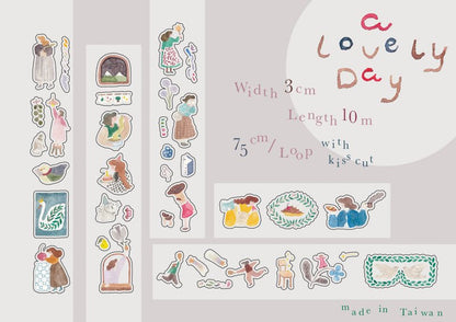 Ivy Snow Kiss-Cut PET Tape - Lemon Tree (Loop)