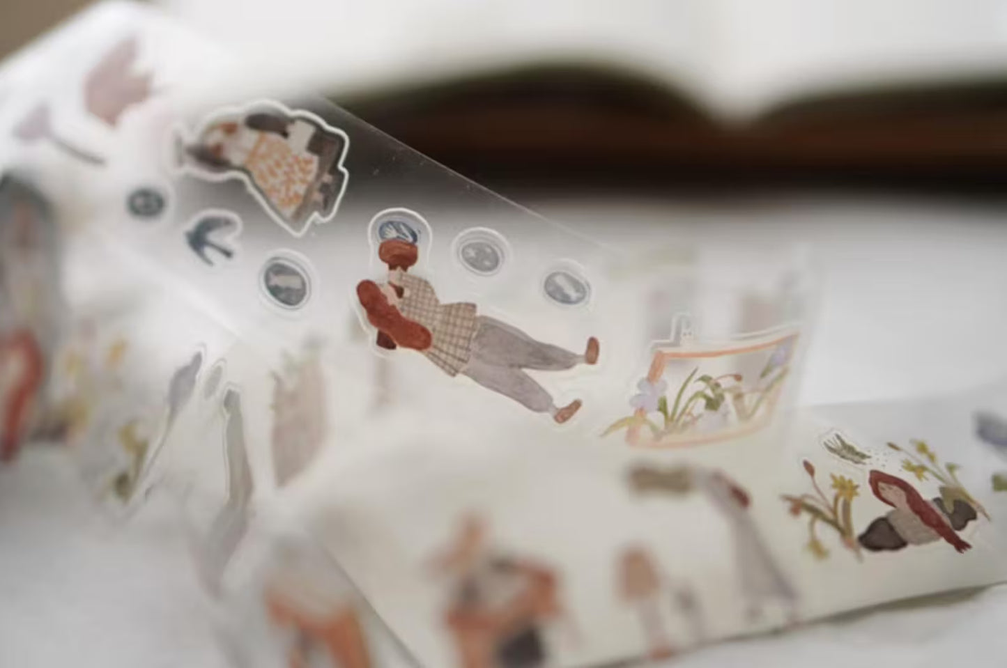 Ivy Snow Kiss-Cut PET Tape - On the Desk