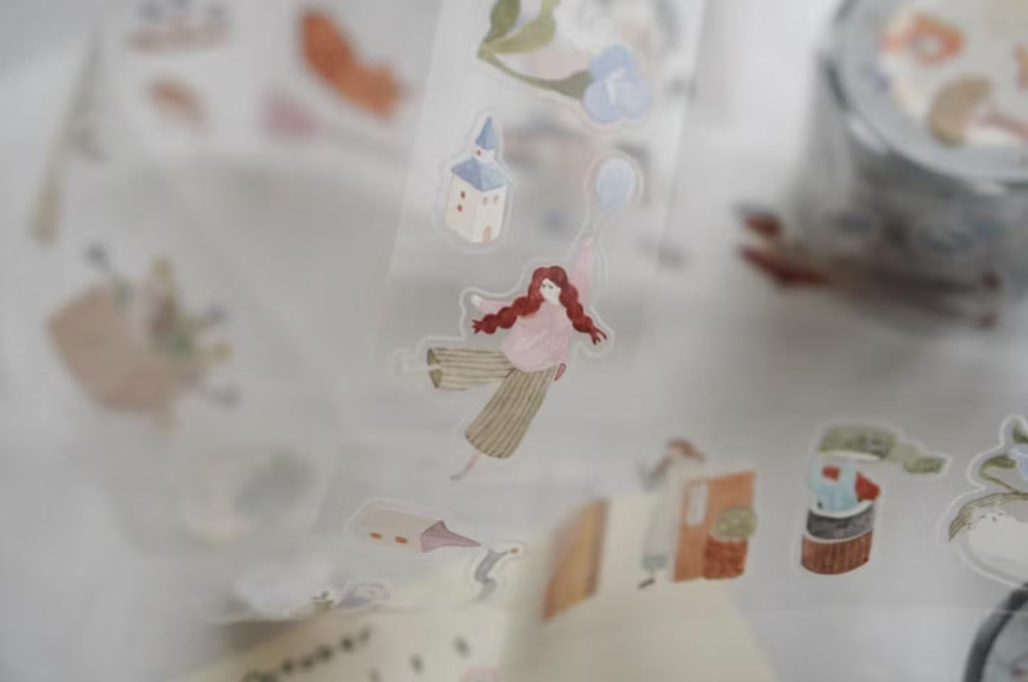 Ivy Snow Kiss-Cut PET Tape - On the Desk