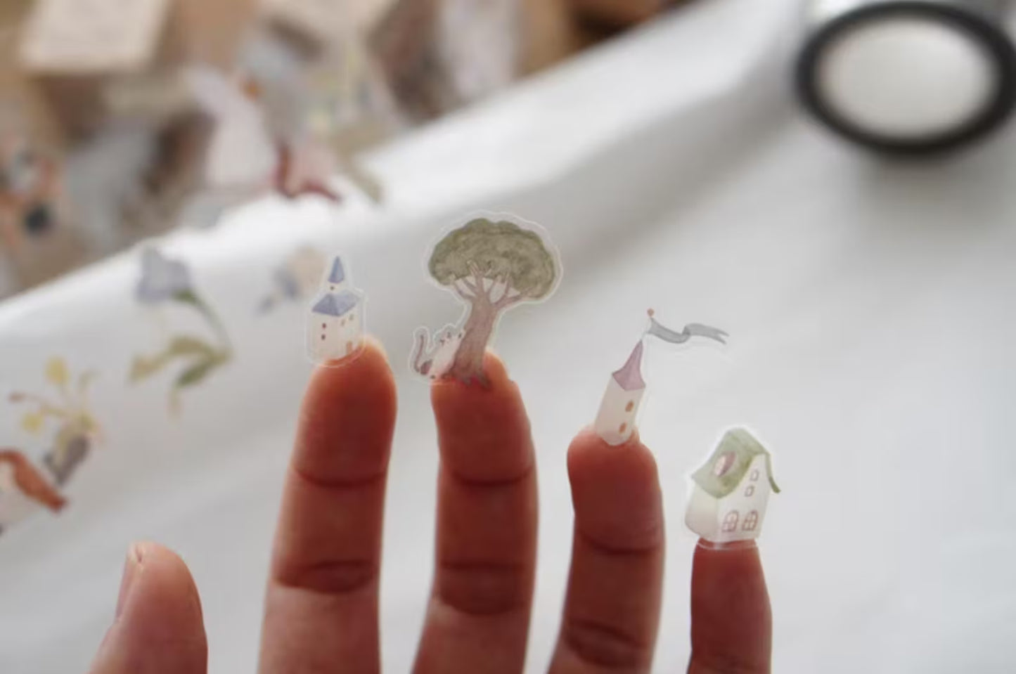 Ivy Snow Kiss-Cut PET Tape - On the Desk