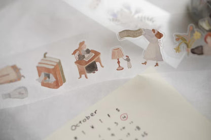 Ivy Snow Kiss-Cut PET Tape - On the Desk