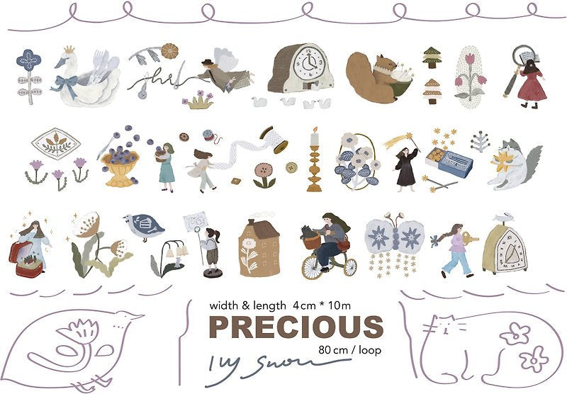 Ivy Snow PET Tape - Precious
