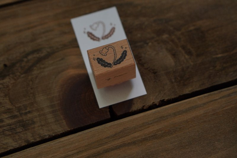 Ivy Snow Rubber Stamp - Flower