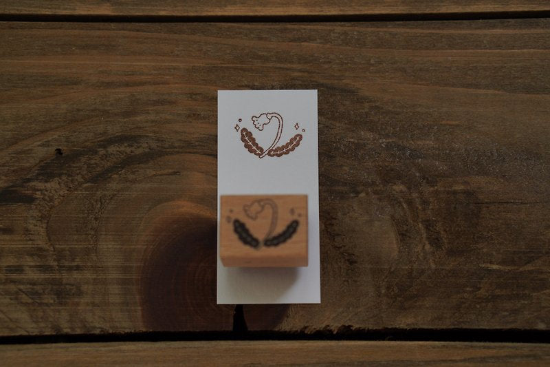 Ivy Snow Rubber Stamp - Flower