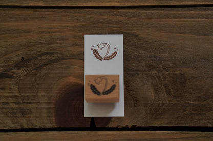 Ivy Snow Rubber Stamp - Flower