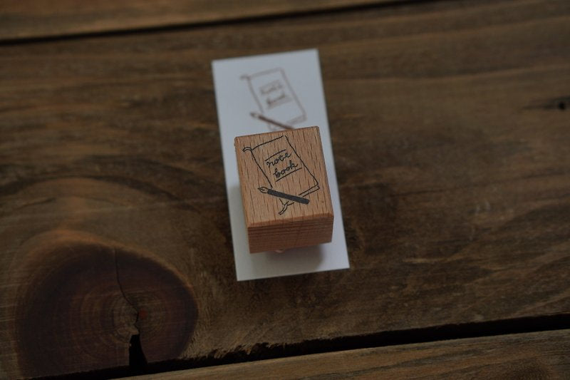 Ivy Snow Rubber Stamp - Notebook