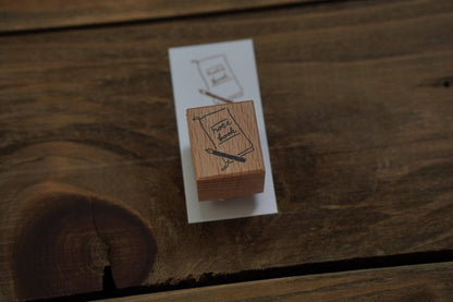 Ivy Snow Rubber Stamp - Notebook