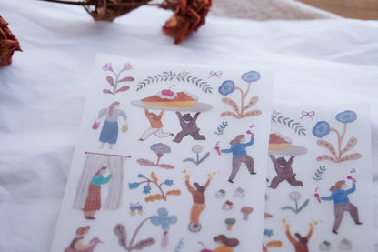 Ivy Snow Transfer Sticker Sheet - A Lovely Day