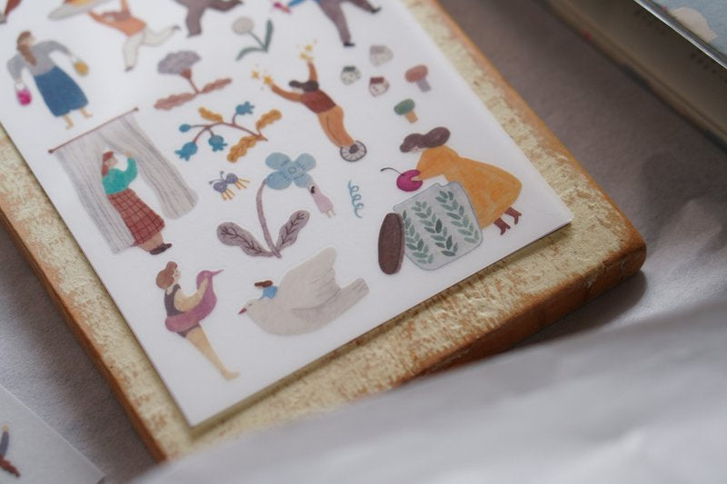 Ivy Snow Transfer Sticker Sheet - A Lovely Day