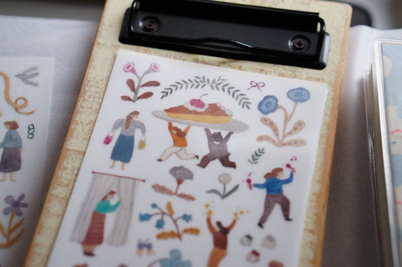 Ivy Snow Transfer Sticker Sheet - A Lovely Day