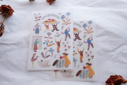 Ivy Snow Transfer Sticker Sheet - A Lovely Day