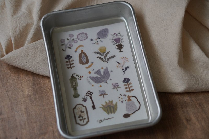 Ivy Snow Transfer Sticker Sheet - Aroma