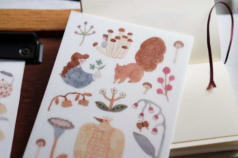 Ivy Snow Transfer Sticker Sheet - Blooming