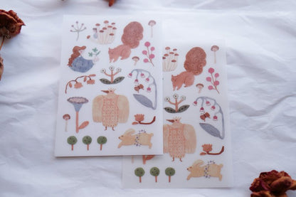 Ivy Snow Transfer Sticker Sheet - Blooming