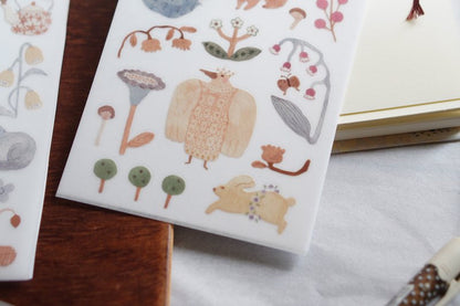 Ivy Snow Transfer Sticker Sheet - Blooming