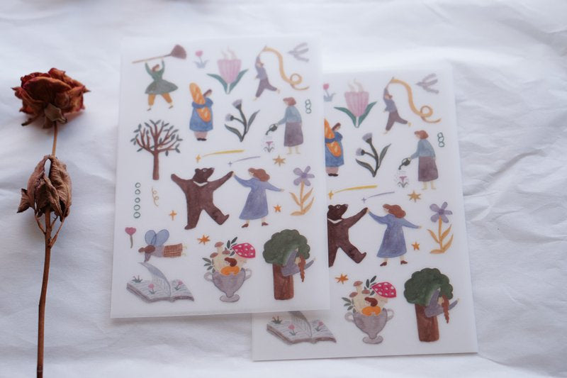 Ivy Snow Transfer Sticker Sheet - Daydream