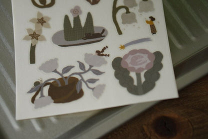 Ivy Snow Transfer Sticker Sheet - Pastoral Poetry