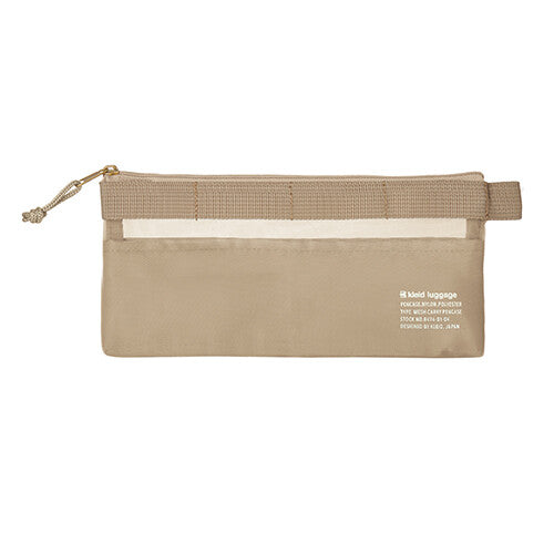 Kleid Mesh Carry Pen Case - Beige