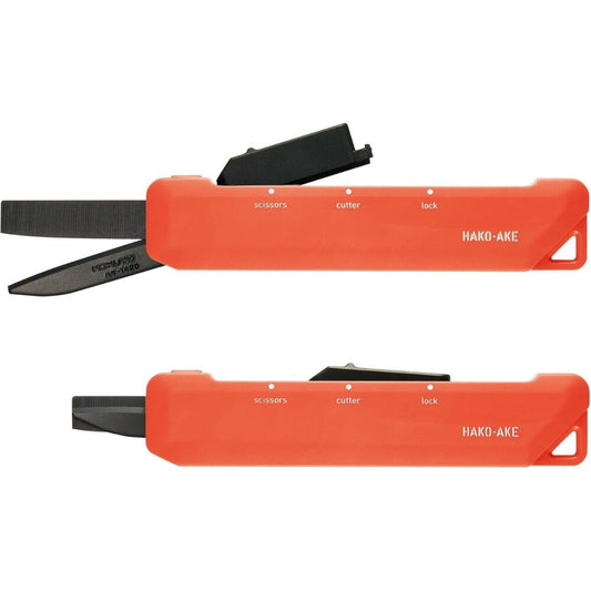 Kokuyo Hakoake 2-Way Portable Scissors - Orange