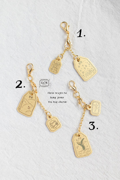 LCN Design Studio Charm - Brass Tea Bag (Blind Box)