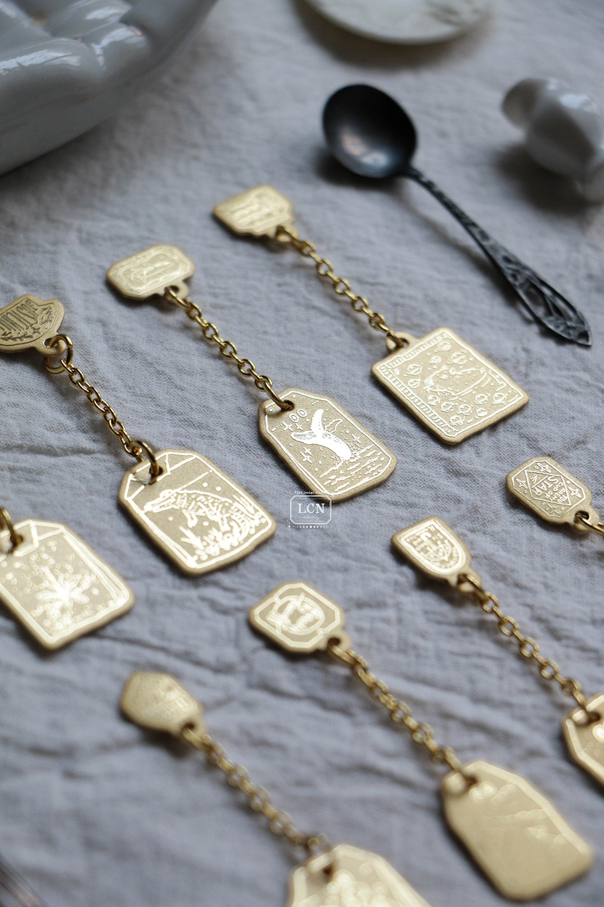LCN Design Studio Charm - Brass Tea Bag (Blind Box)
