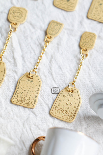 LCN Design Studio Charm - Brass Tea Bag (Blind Box)