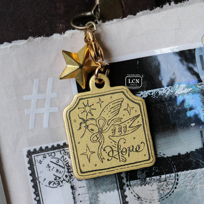 LCN Design Studio Brass Charm - Hope