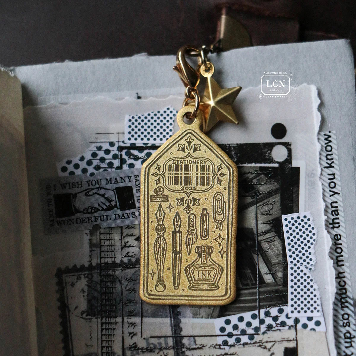 LCN Design Studio Brass Charm - Joy Bringer