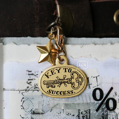 LCN Design Studio Brass Charm - Key To Success