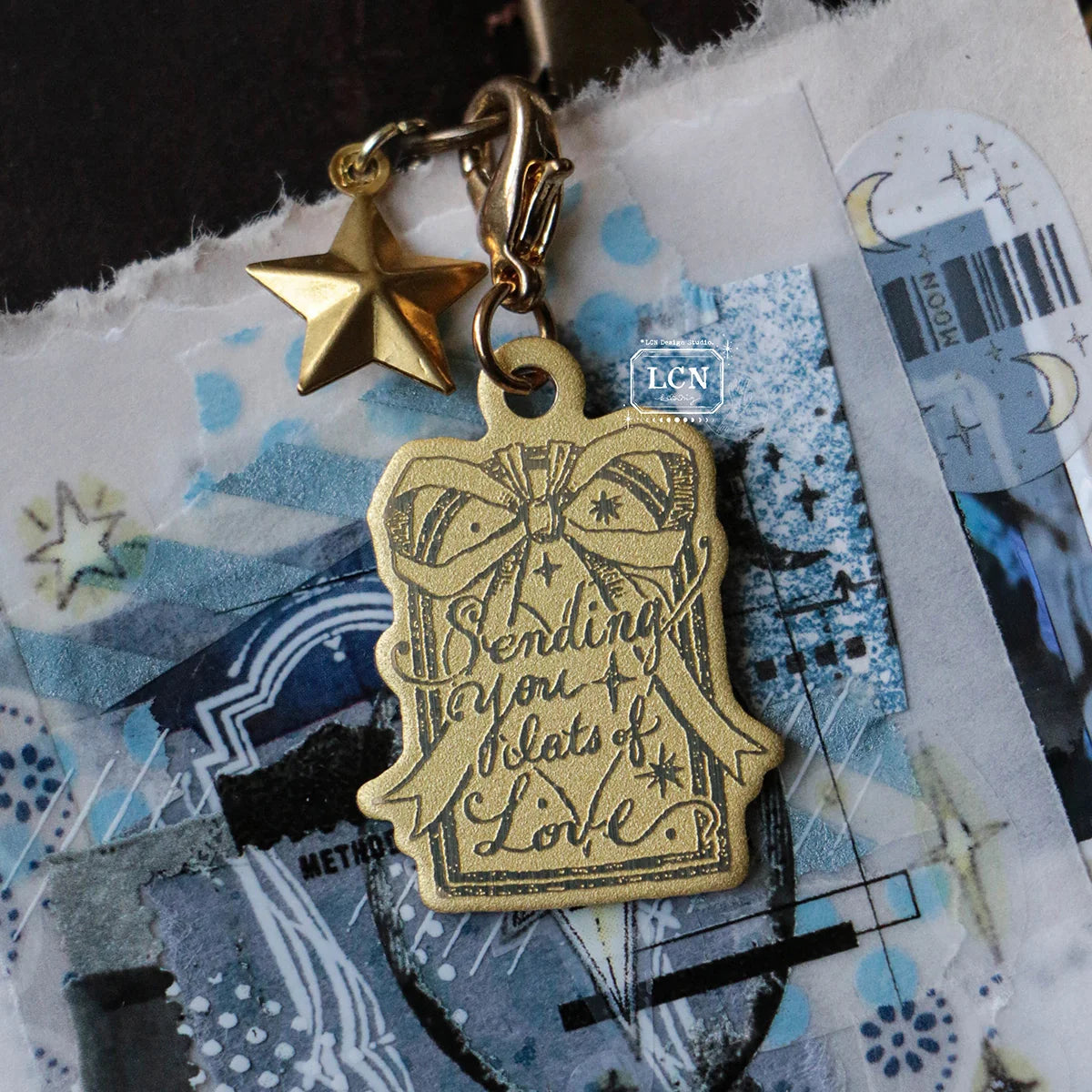 LCN Design Studio Brass Charm - Love