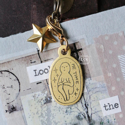 LCN Design Studio Brass Charm - Me Time