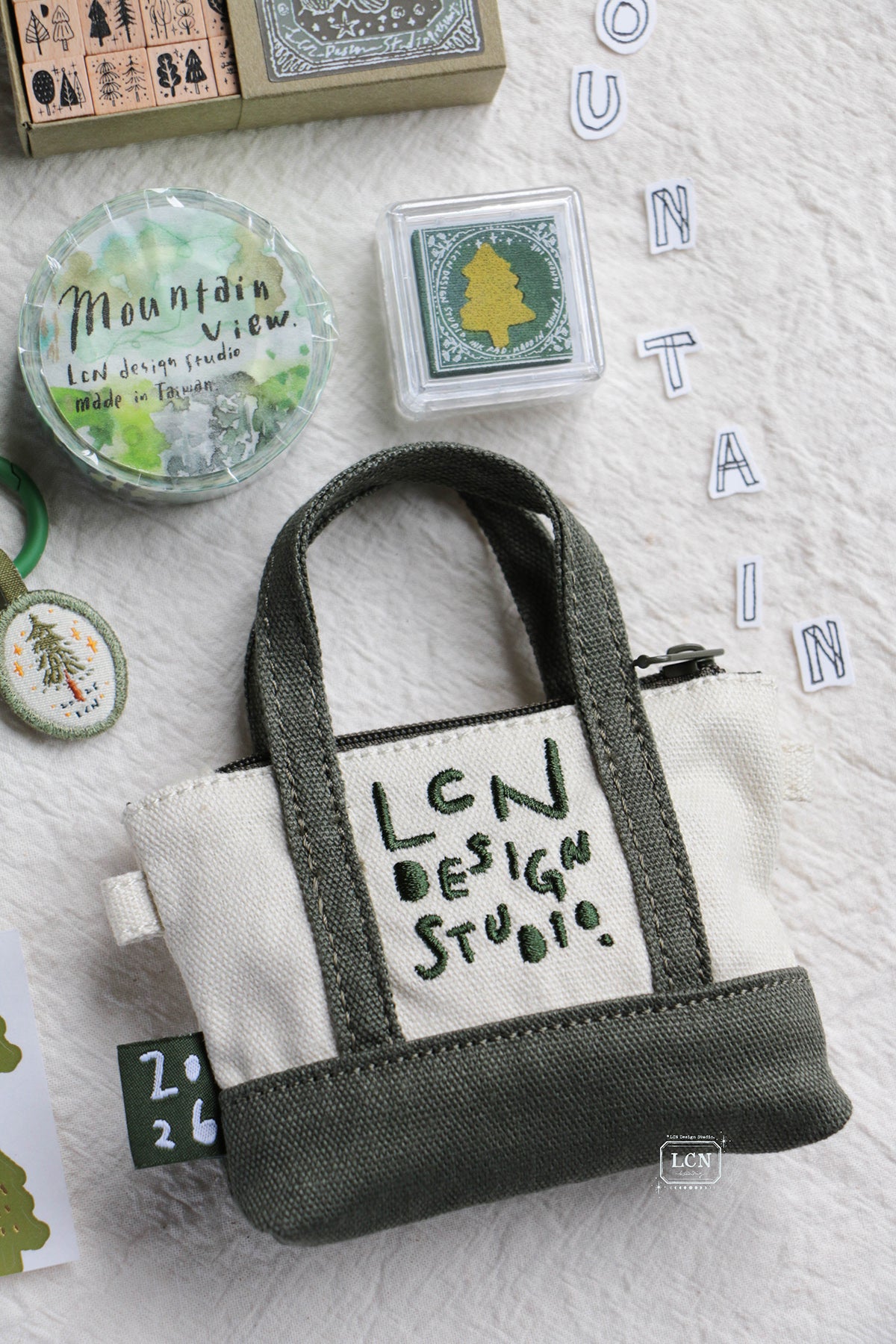 LCN Design Studio Mini Stationery Tote Set - Mountain