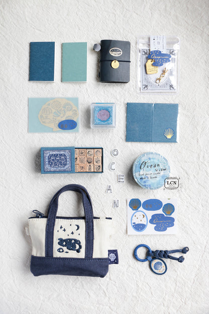 LCN Design Studio Mini Stationery Tote Set - Ocean