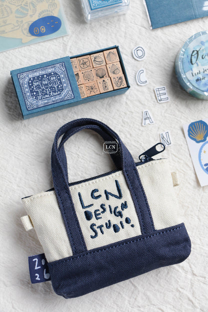 LCN Design Studio Mini Stationery Tote Set - Ocean