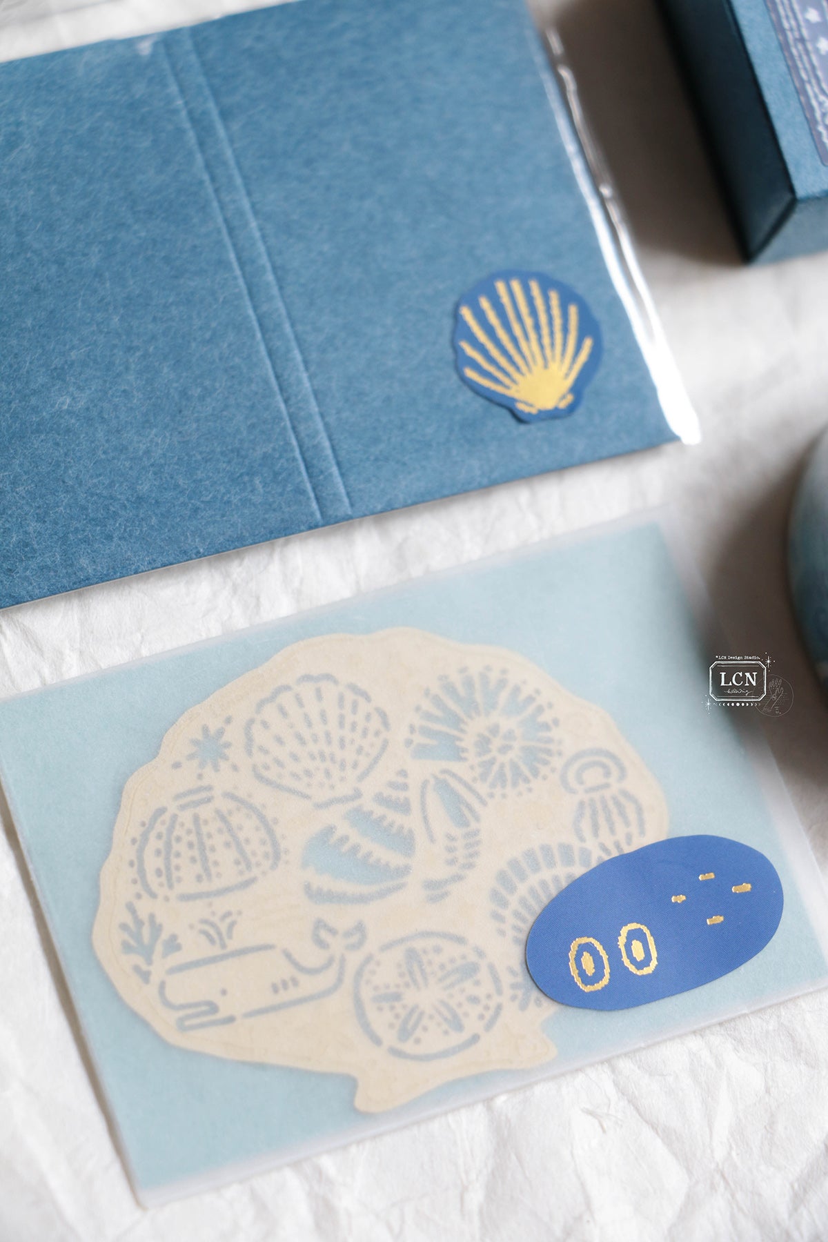 LCN Design Studio Mini Stationery Tote Set - Ocean