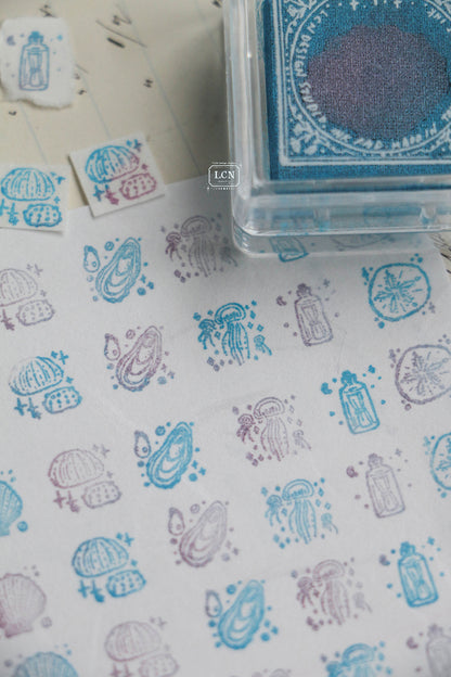LCN Design Studio Mini Stationery Tote Set - Ocean
