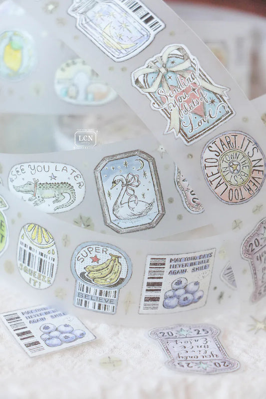 LCN Design Studio PET Tape - Sticker Club - Life