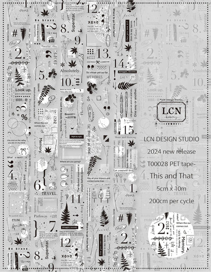 LCN Design Studio PET Tape - This And That