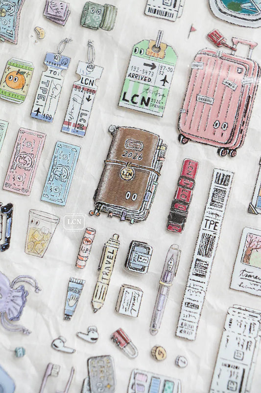 LCN Design Studio Kiss-Cut PET Tape - Travel Essentials