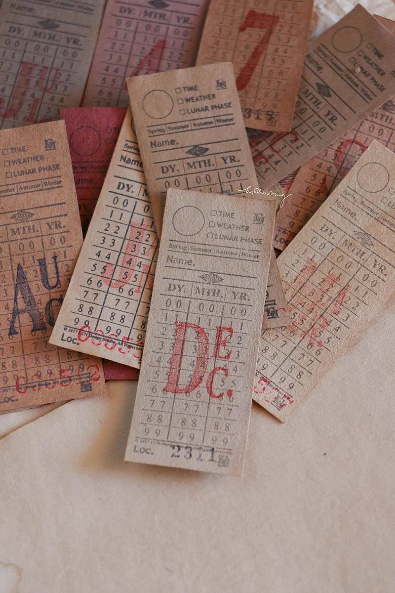LCN Design Studio Rubber Stamp - Ticket Stamp Set A