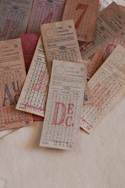 LCN Design Studio Rubber Stamp - Ticket Stamp Set A