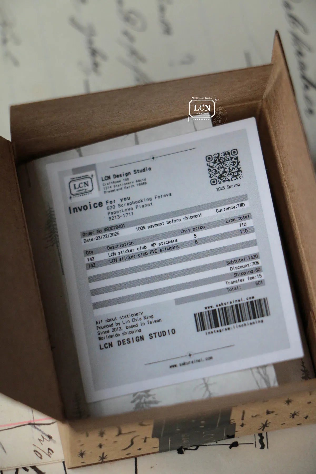 LCN Design Sticker Set - Sticker Club - A Box Full Of Joy