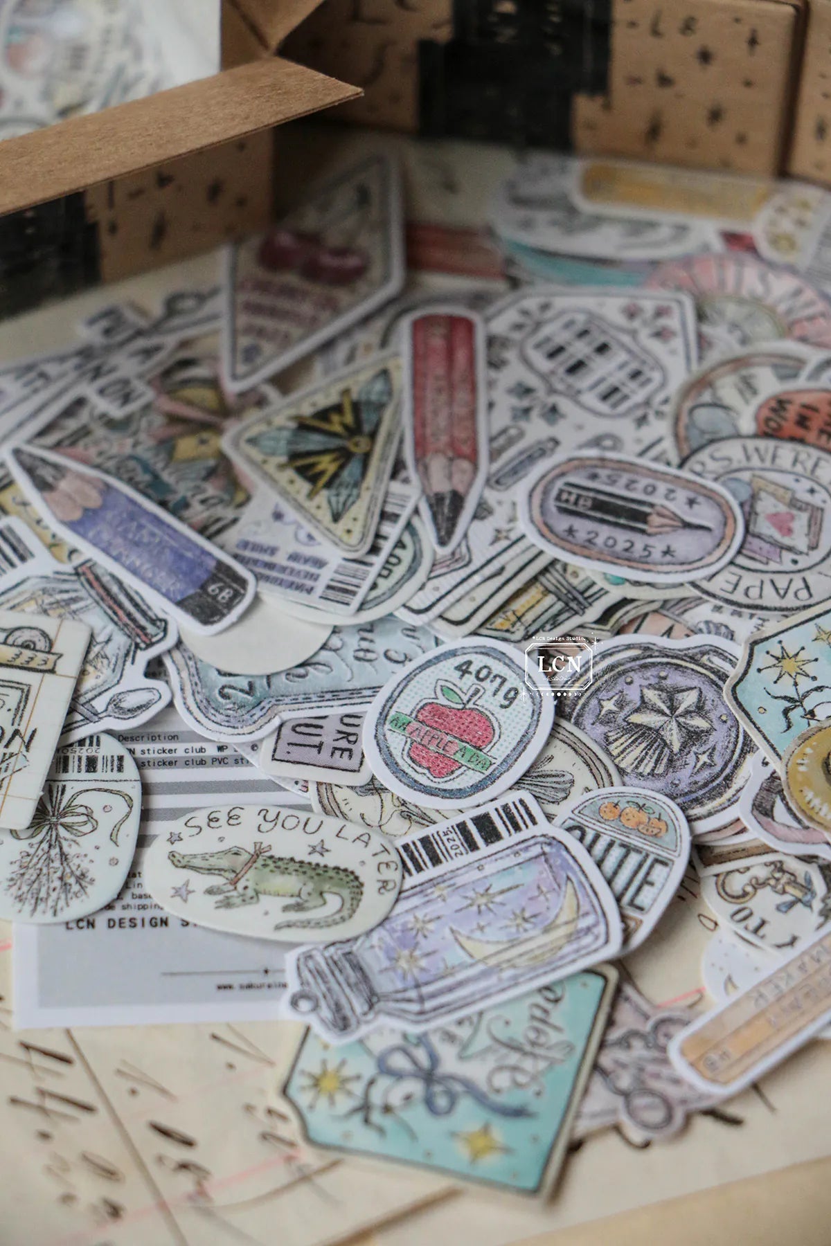 LCN Design Sticker Set - Sticker Club - A Box Full Of Joy