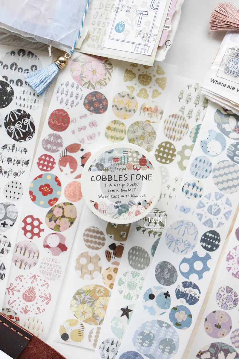 LCN Design Studio Kiss-Cut Washi Tape - Cobblestone