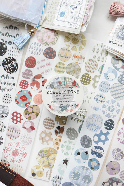 LCN Design Studio Kiss-Cut Washi Tape - Cobblestone