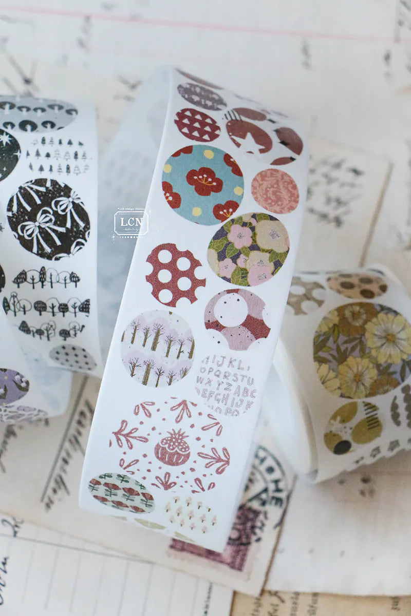 LCN Design Studio Kiss-Cut Washi Tape - Cobblestone